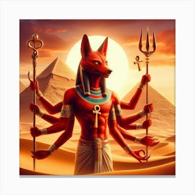 Ancient Egyptian God Seth Canvas Print