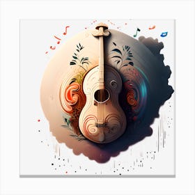 Guitar Art Canvas Print