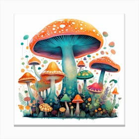 Mushroom Forest 10 Canvas Print