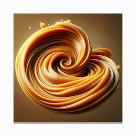 Caramel Swirl Canvas Print