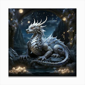 Ice Dragon Canvas Print