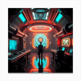 Futuristic Room 1 Canvas Print