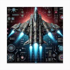 Spaceship 54 Canvas Print