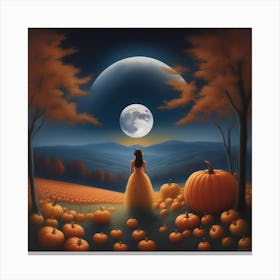 Harvest Moon Dreamscape 18 Canvas Print