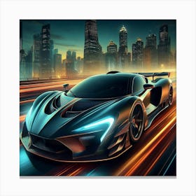 Car Racing Game Canvas Print