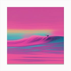 Minimalism Masterpiece, Trace In The Waves To Infinity + Fine Layered Texture + Complementary Cmyk C (24) Canvas Print