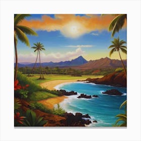 Hawaiian Sunset 6 Canvas Print