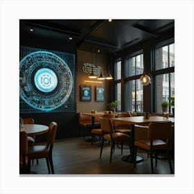 Restaurant Interior Design Canvas Print