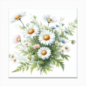 Flowers of Daisies 1 Canvas Print