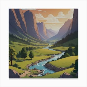 Valley of Golden Dreams Canvas Print