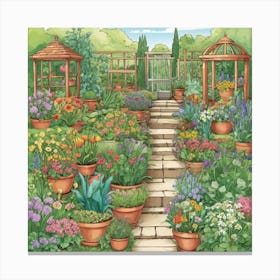 Gardener'S Paradise Canvas Print