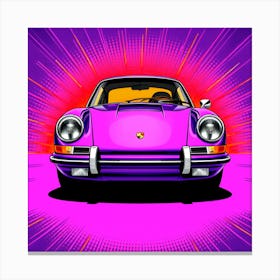 Purple Porsche 911 Leinwandbild