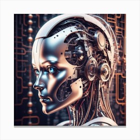 Robot Woman 17 Canvas Print