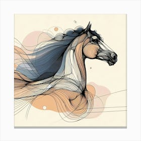 Creative Horse Beauty Illustration Nr 273 Canvas Print