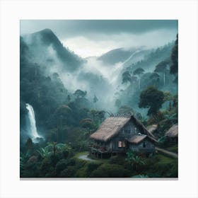 House In The Jungle Canvas Print