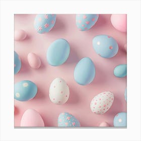 Easter Themed Banner Texture With Pastel Colors 5 Canvas Print