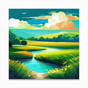 Landscape Painting 247 Canvas Print