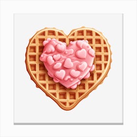Heart Waffle 5 Canvas Print
