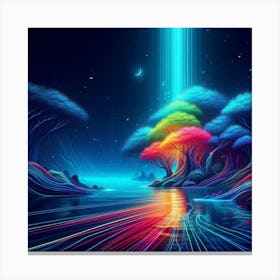 Psychedelic Forest 6 Canvas Print