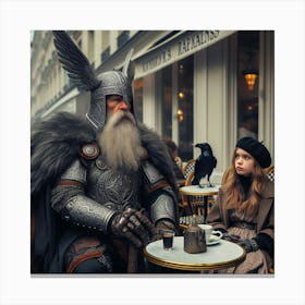 Vikings In Paris Canvas Print