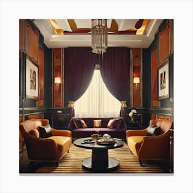 Elegant Living Room 1 Canvas Print