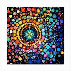 Abstract Circles 2 Canvas Print