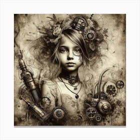 Steampunk Girl 11 Canvas Print