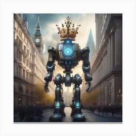 Robot In London 29 Canvas Print