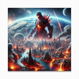 Pyroclastic Colossus 9 Canvas Print