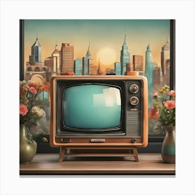 Old Tv 1 Canvas Print