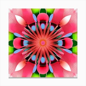 Psychedelic Flower Canvas Print