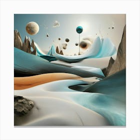 abstract surrealism Canvas Print