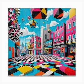 Colorful City 1 Canvas Print