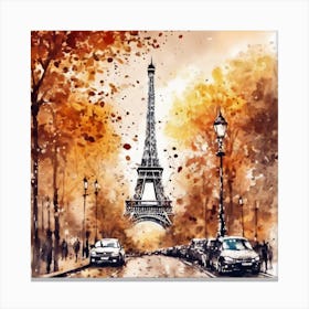 Paris Eiffel Tower Canvas Print