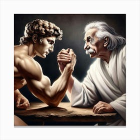 David v Albert Canvas Print