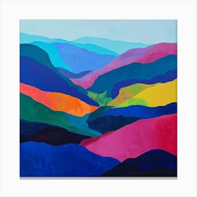 Colourful Abstract Great Smoky Mountains National Park Usa 2 Canvas Print