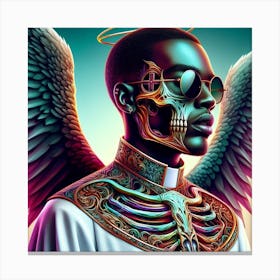 Futuristic Angel Canvas Print