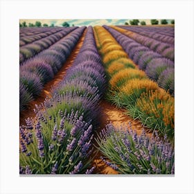 Lavender Field 10 Canvas Print