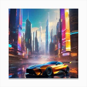 Futuristic City 154 Canvas Print