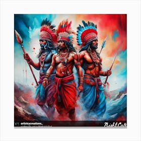 Indian Warriors Canvas Print
