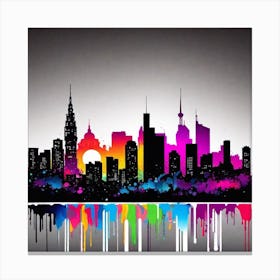City Skyline 3 Canvas Print