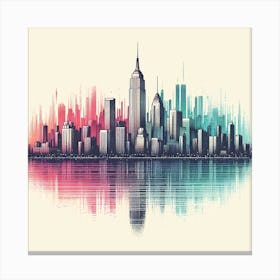 New York City Skyline 16 Canvas Print