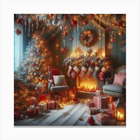 Christmas time is here Canvas Print