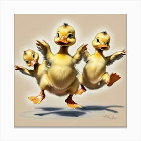 Ducklings 30 Canvas Print