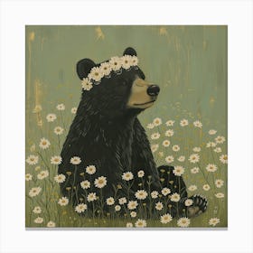 Bear Fairycore Painting 1 Canvas Print