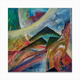 Wall Art, New Earth Sunrise Vibrant Expressions  Canvas Print