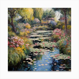 Monet's Violets Ballet Canvas Print