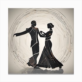 Ballroom Dancers Canvas Print