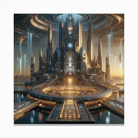 Futuristic City 7 Canvas Print