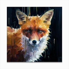 FOX ART 1 Canvas Print